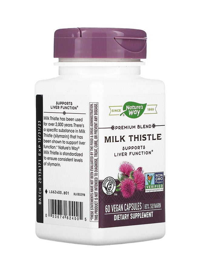 Nature's Way Milk Thistle 60 Vegan Capsules - Image 2