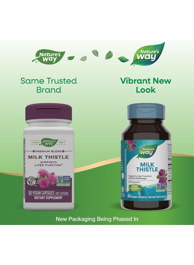 Nature's Way Milk Thistle 60 Vegan Capsules - Image 3