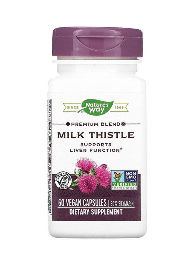 Nature's Way Milk Thistle 60 Vegan Capsules - Image 1