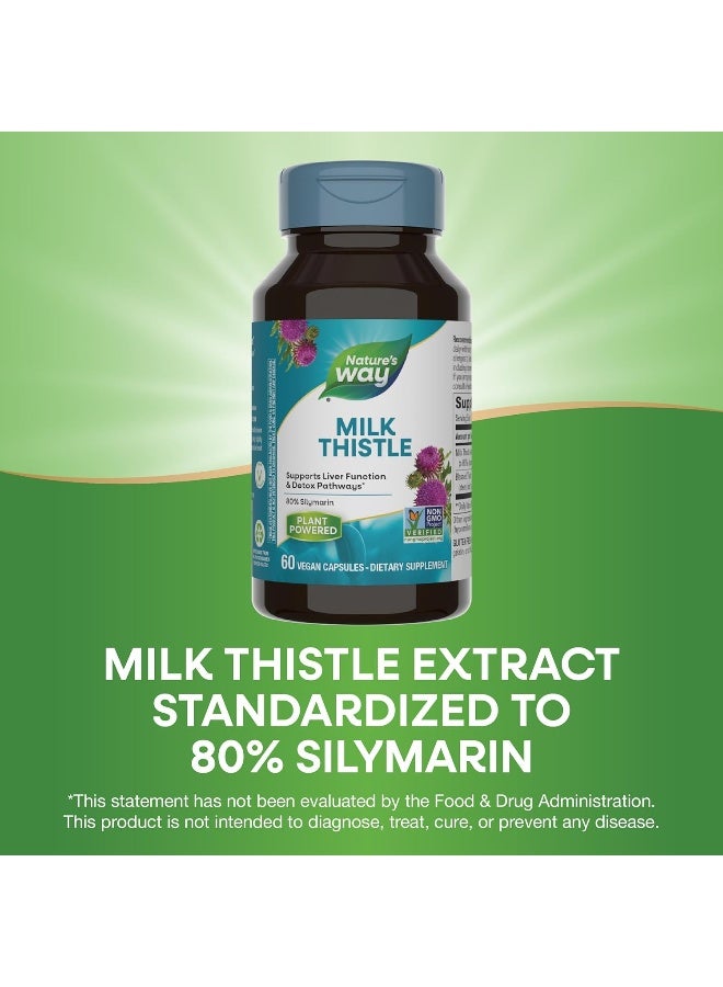 Nature's Way Milk Thistle 60 Vegan Capsules - Image 5