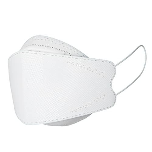 C-Cure KF94 Face Mask Fish Shape For Men & Women | Korean Face Mask With 4 Layer Protection | ISO And CE Certified |Anti Pollution Nose Mask (Pack Of 40) White - Image 2