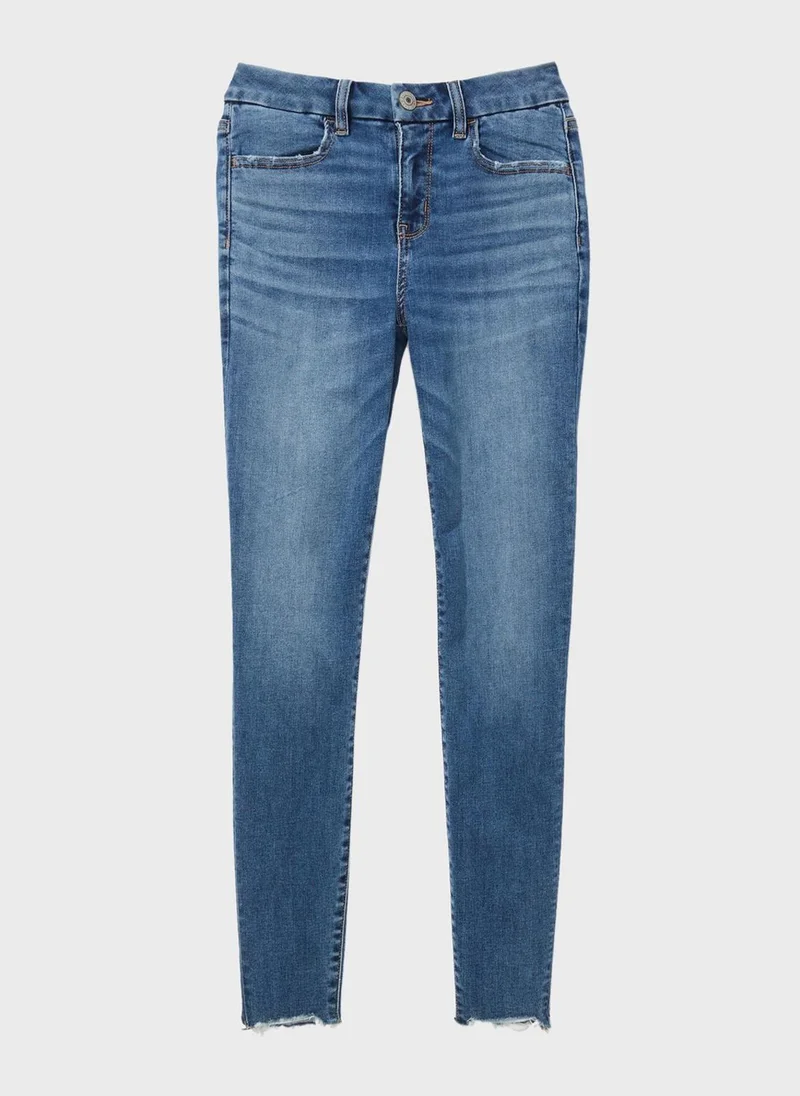 American Eagle High Waist Ripped Jeans