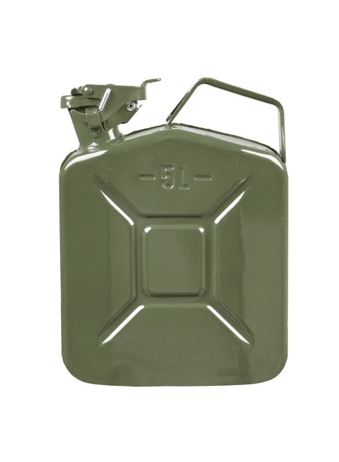 5L Metal Gas Can – Heavy-Duty Fuel Storage Solution (Without spout Nozzle) - Image 1