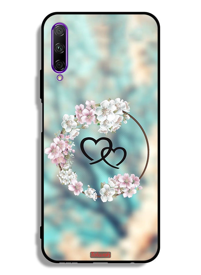 Tolwak Huawei Y9s Protective Case Cover Hearts In Ring Art - Image 2