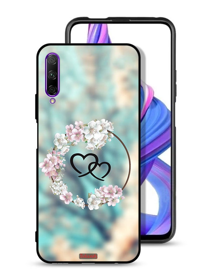 Tolwak Huawei Y9s Protective Case Cover Hearts In Ring Art - Image 1