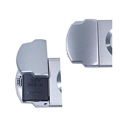 Ambertown Battery Back Door Cover Case for PSP 2000 2001 3000 3001 Portable Repair Parts Replacement Silver - Image 2