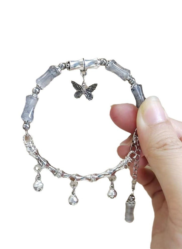 Goolsky Vintage Niche Beaded Bracelet for Girls – Minimalist Trendy Wristband, Versatile Friendship Jewelry, Beaded Design Adjustable Size, Daily Wear Gift for Friends - Image 1