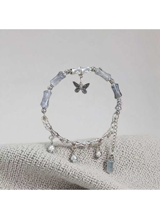 Goolsky Vintage Niche Beaded Bracelet for Girls – Minimalist Trendy Wristband, Versatile Friendship Jewelry, Beaded Design Adjustable Size, Daily Wear Gift for Friends - Image 2