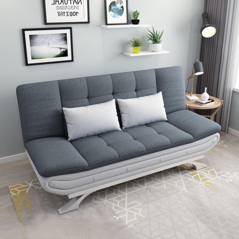 Modern Multi-function Sofa Bed - Dark Grey + Light Grey - Image 4