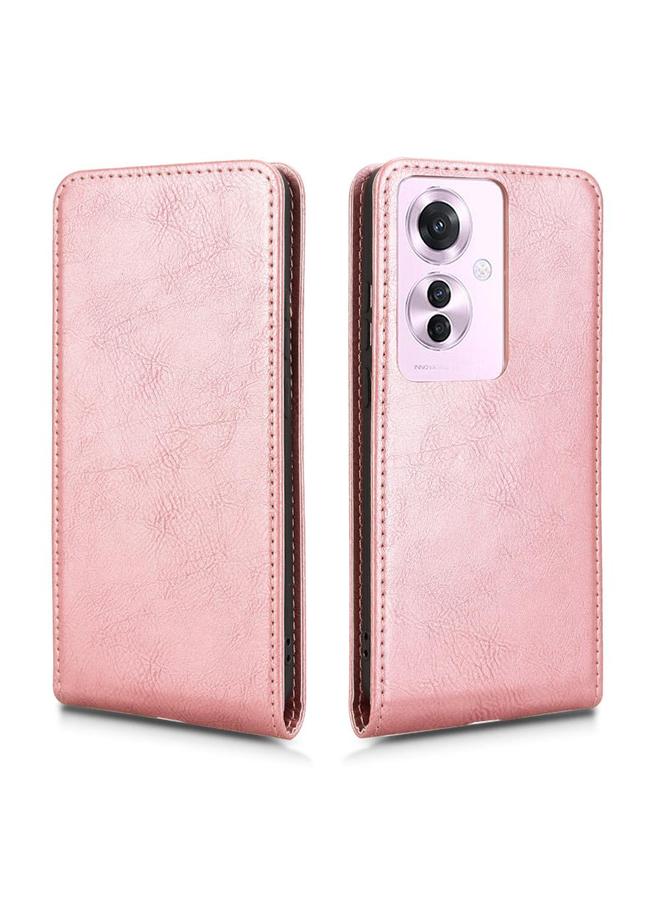 اس-توب جراب هاتف OPPO Reno11 F / F25 Pro جراب هاتف جلدي مغناطيسي عمودي قابل للطي - Image 2