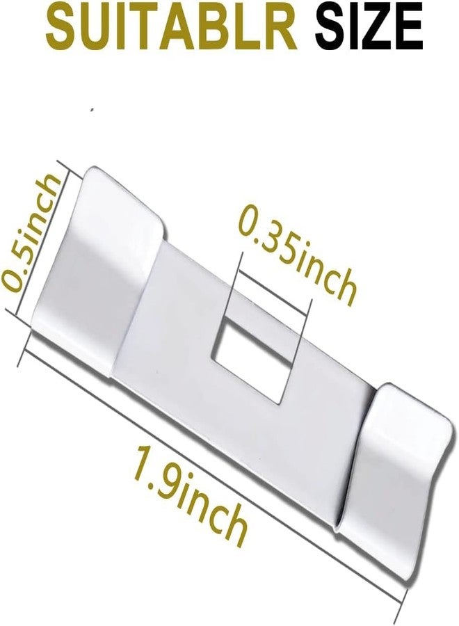 Takngjd Metal Vertical Blind Repair Vane Savers, White (16) - Image 4