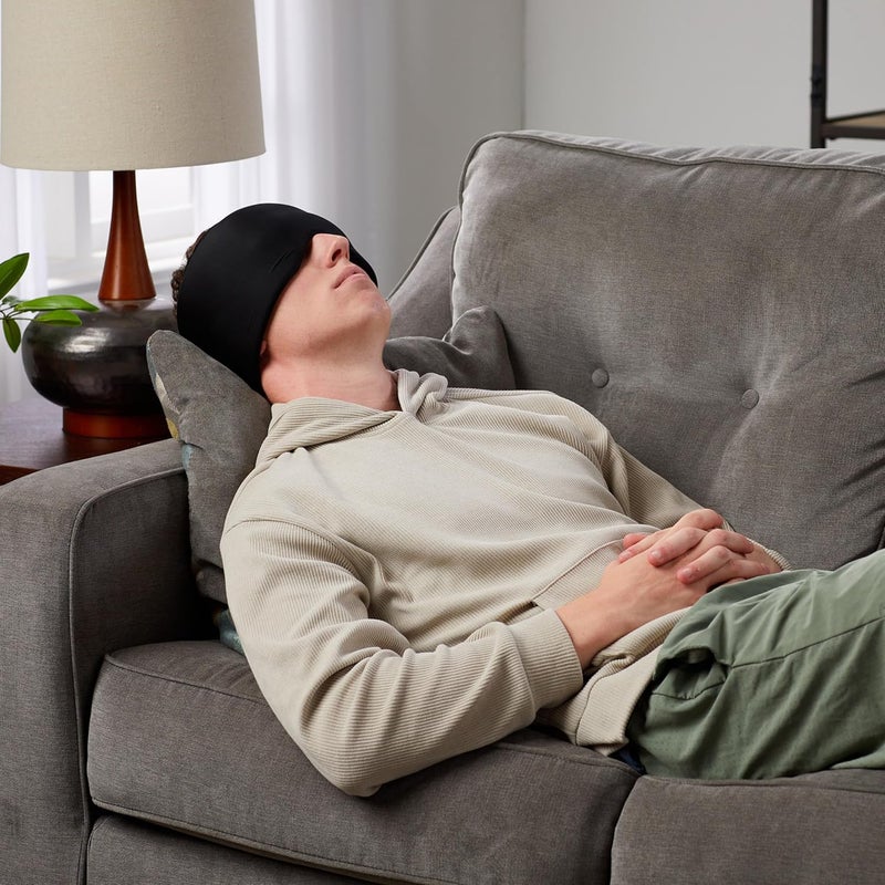 MUELLER Sports Medicine EZ Relief Migraine Cap Ice Pack for Injuries and Pain Relief Hot  Cold Therapy Black - Image 4