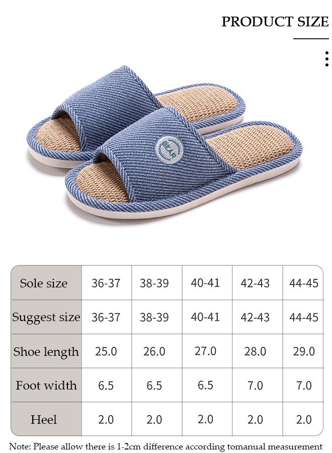 DUNISO Slippers for Men Memory Foam House Bedroom Slippers with Thick Sole Non-Slip Soft Slippers Open Toe Men's Bath Slipper House Sandals for Indoor & Outdoor - Image 3