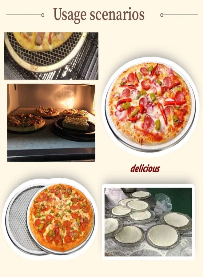 Rinkle Trendz Aluminium Round Pizza Screen Pizza Mesh Mat Pizza Pan Net 7 Inches for Baking for Oven - Image 5
