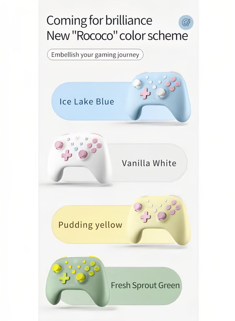 AOLION Game Controller Hall Effect Joysticks Analog Triggers Wireless Pro/HD/Rotory Vibration Compatible with Switch/PC/Android/iOS/Steam Deck - Image 5