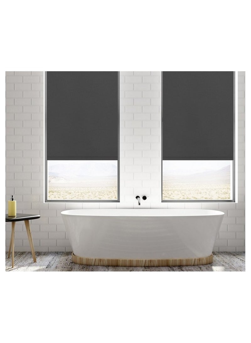 Home Gallery blackout roller blinds 200*200 cm Dark Gray - Image 2