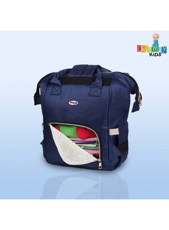 Chinmay Kids Diaper Bag Printed Waterproof Multifunctional Travel Backpack For New Born Backpack Diaper Bag Blue Animal Print  - Image 4