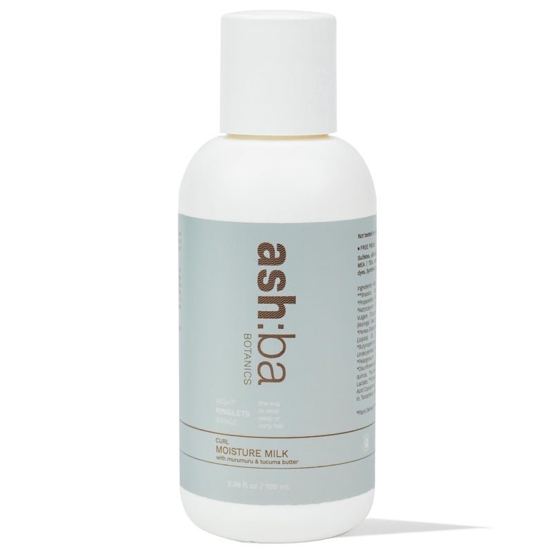 Ashba Botanics Curl Moisture Milk – 100 ml, Curl & Coily Hair Cream with Murumuru, Tucuma, Argan & Moringa Oils, SLS & Paraben-Free - Image 4