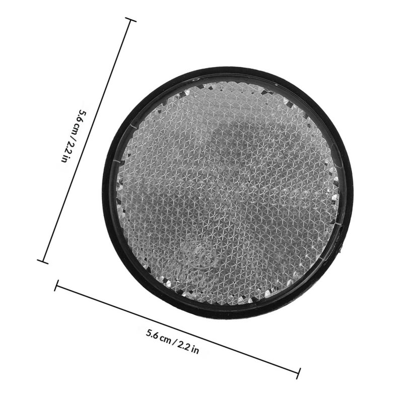 20pcs Motorcycle Reflectors Round Reflective Warning Reflector Safety Reflector For Motorcycle Scooters And Motorcycle Accessories - Image 2