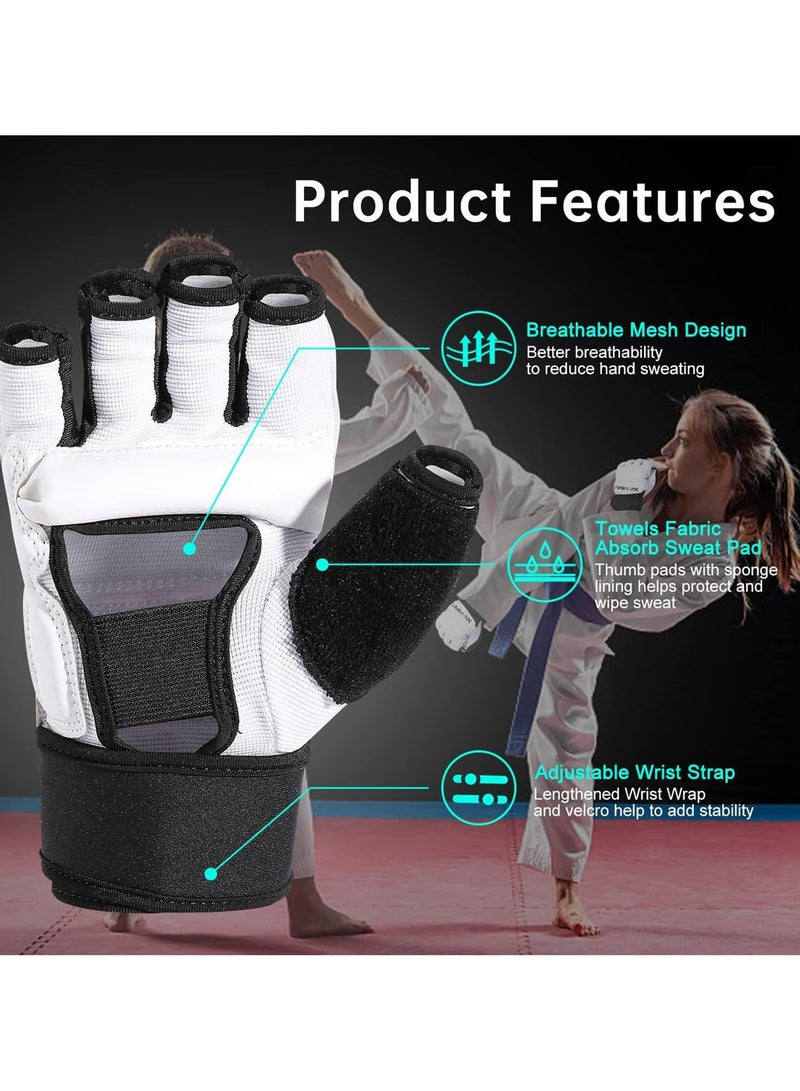 CMGTYYD Pro Performance Kickboxing Gloves,Sparring Gloves for Men and Half Finger, High-Impact Boxing Gloves for Bag Training and UFC(L) - Image 2