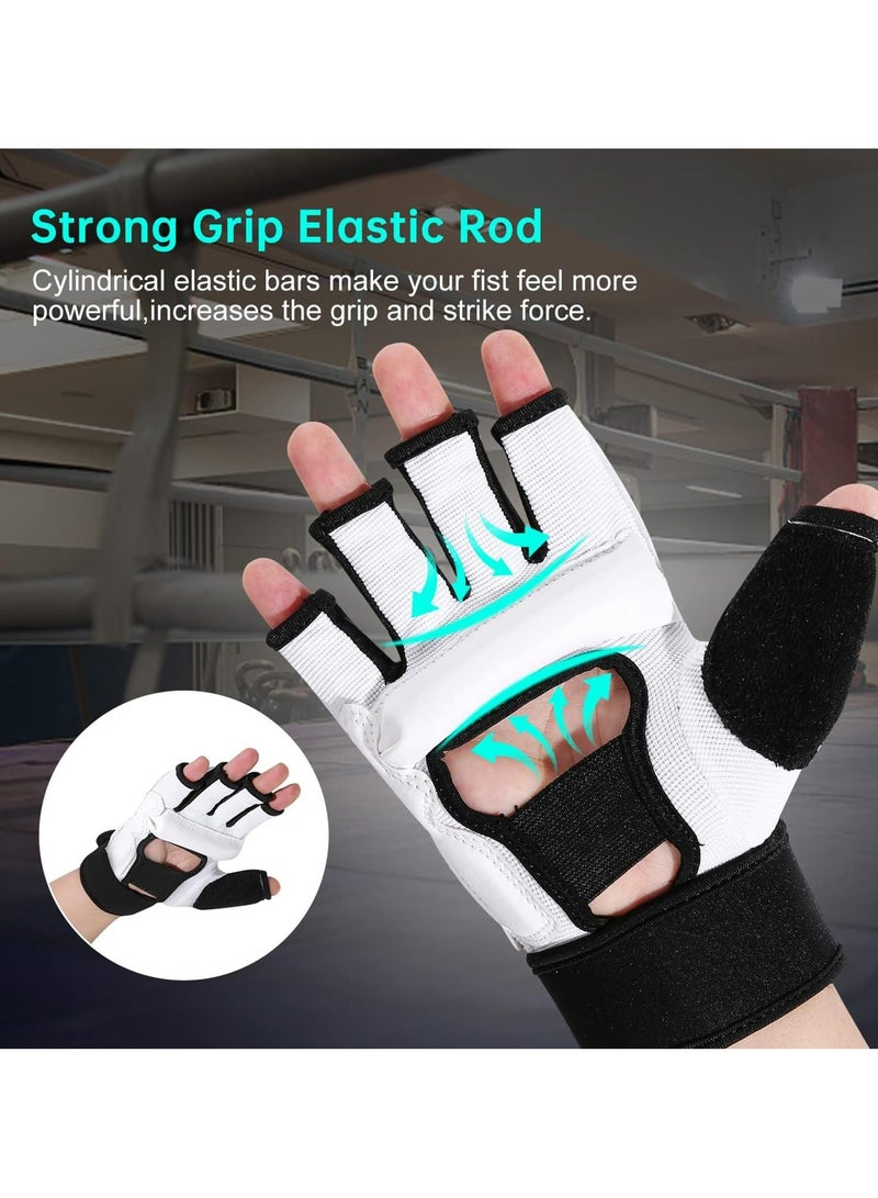 CMGTYYD Pro Performance Kickboxing Gloves,Sparring Gloves for Men and Half Finger, High-Impact Boxing Gloves for Bag Training and UFC(L) - Image 4