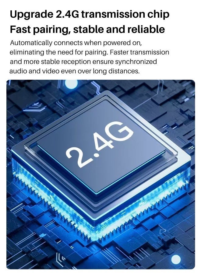 general Mini Wireless Microphone (2TX+2RX)- Noise Cancellation Microphone For Iphone 17/Iphone 15/16 Android Smartphones Ultra Mini Mike Wireless - Mic For Vlogging Tiktok Youtube Content Creators Live Streaming - Image 4