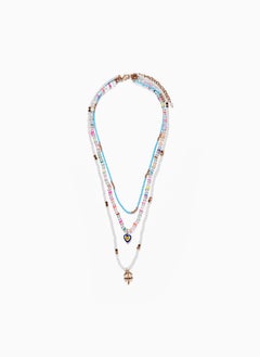Zippy Set of Necklaces for Girls Clover and Heart