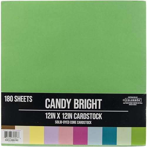 ColorBok 75347 Mega Paper Pack, Candy Bright, 12" x 12" - Image 1