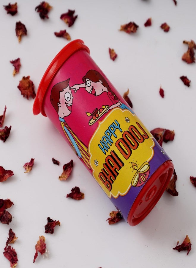 Oye Happy - Surprise Bhai Dooj Gift Box – Filled Real Dry Rose Petals | Reusable and Unique Bhai Dooj Surprise Box for Brothers and Sisters | Bhai Dooj Gift - Image 2