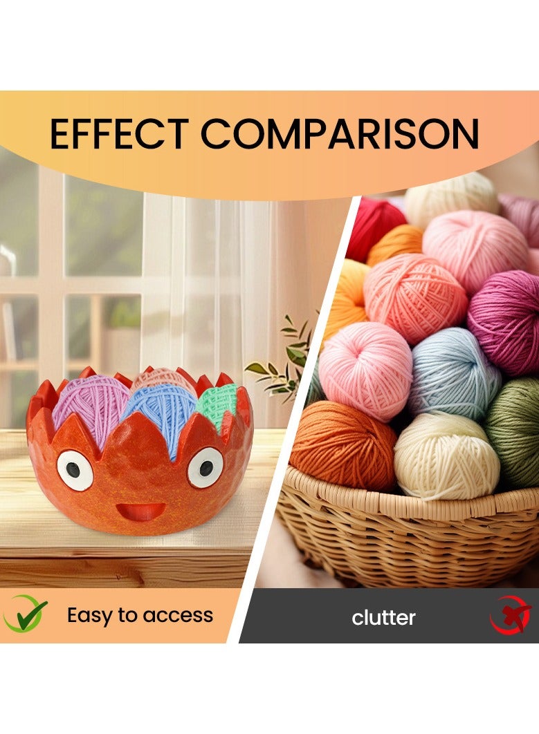general Cute desktop storage yarn ball flame bowl can be used as an entrance decoration practical and beautiful - Image 4