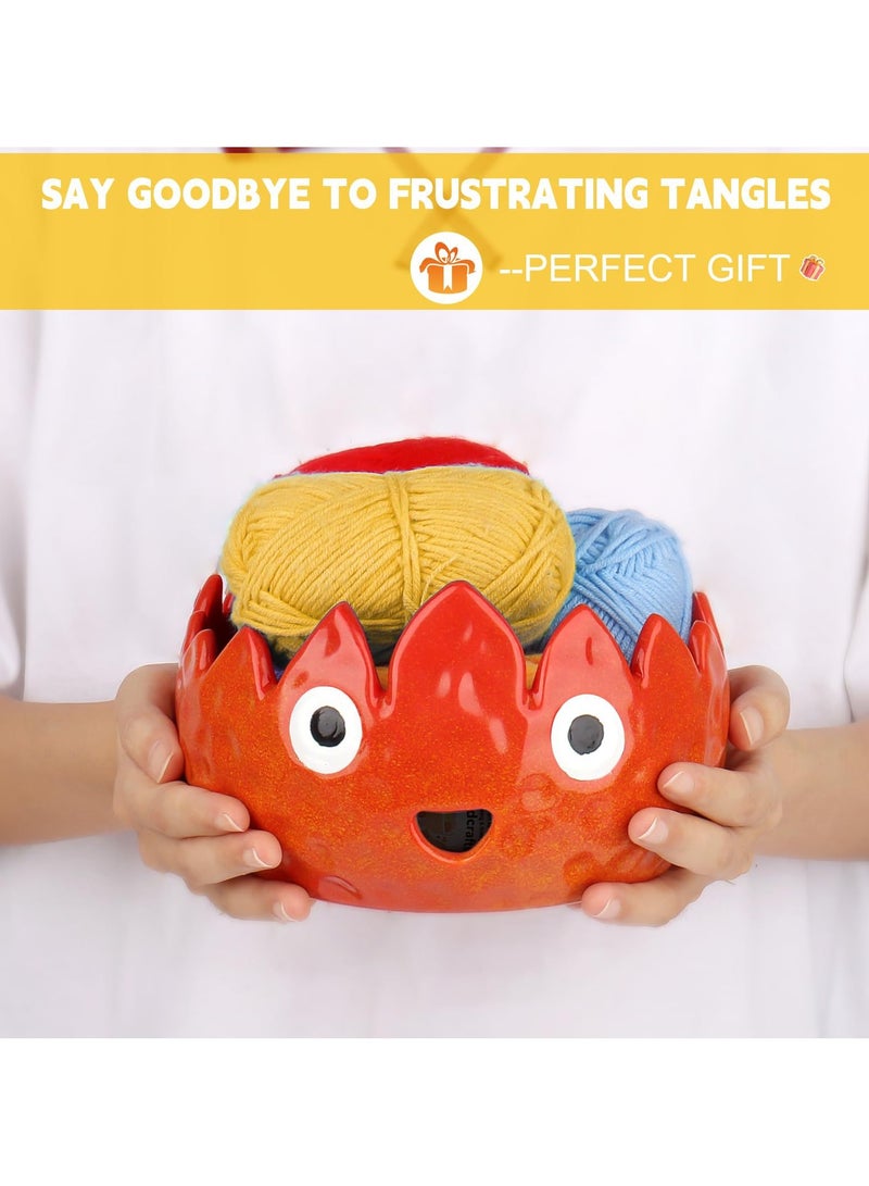 general Cute desktop storage yarn ball flame bowl can be used as an entrance decoration practical and beautiful - Image 3