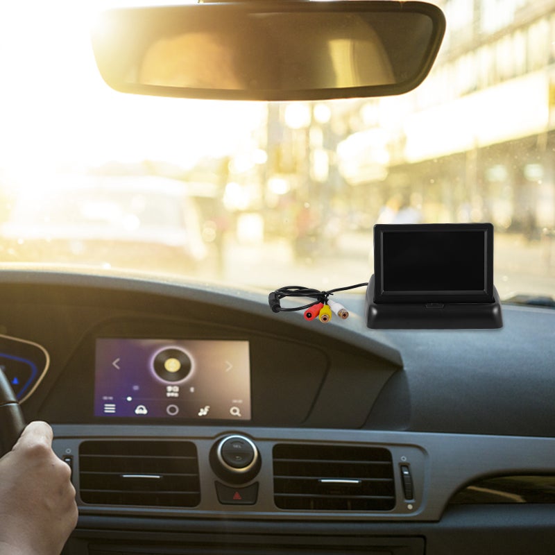 Rear Camera for Car with Foldable Monitor Screen, Suitable for 12V-24V Vehicles - Image 5