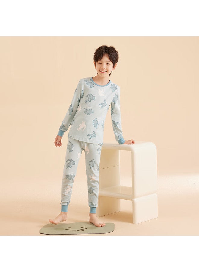 Hodo Pure Cotton Autumn Underwear Set For Older Children, Fall And Winter Inner Wear, Children's Home Pajamas M1086 Little Pink Rabbit 160 - Image 4