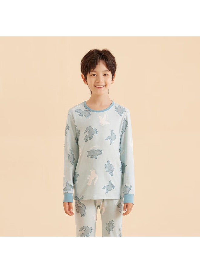 Hodo Pure Cotton Autumn Underwear Set For Older Children, Fall And Winter Inner Wear, Children's Home Pajamas M1086 Little Pink Rabbit 160 - Image 5