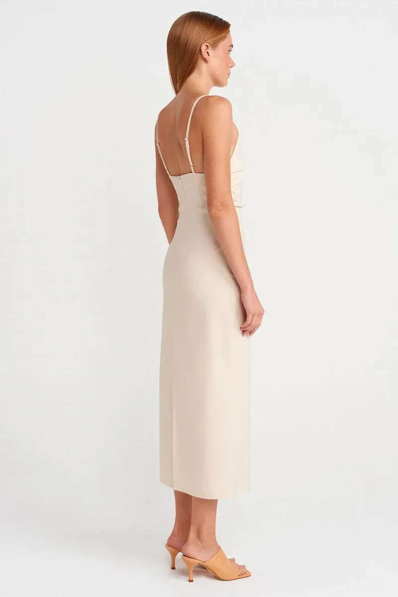 ديلفين DILVIN Sleeveless Bodycon Midi Dress