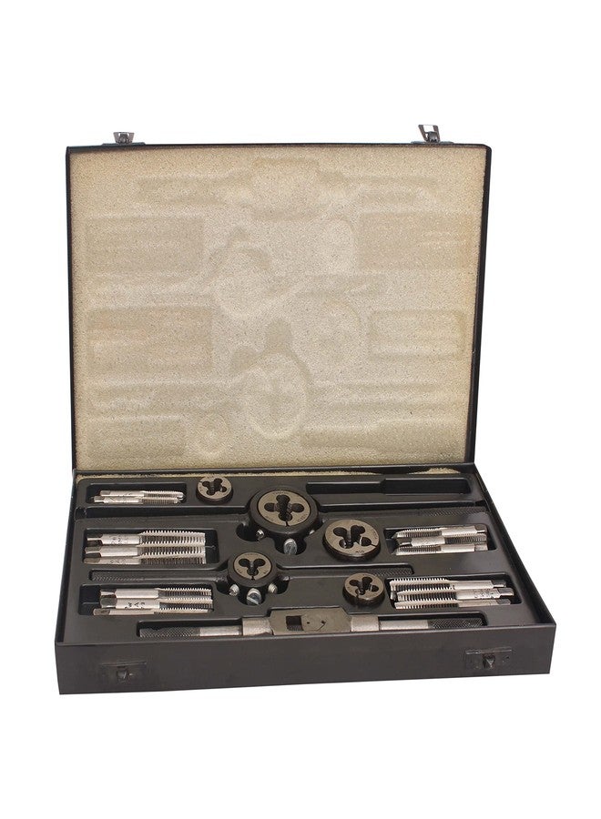 TOOLS BAE - Tap & Die Set M3-M12,Metric Sizes,Tap & Dies With Tap Wrench & Round Die Handle Complete Set !! - Image 1