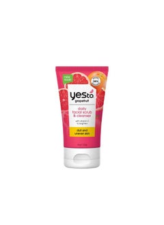 Yes To Grapefruit Daily Facial Scrub & Cleanser Exfoliating & Restoring Cleanser That Enhances Skins Radiance With Antioxidants Lemon Balm Extract & Vitamin C Natural Vegan & Cruelty Free 4 Oz  - Image 2
