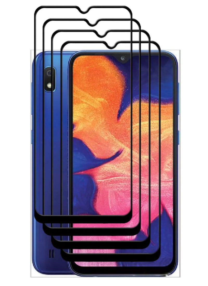 ACLIX 4 Pieces Antistatic ESD Dustproof Premium Quality High Definition Tempered Glass Screen Protector Designed For Samsung Galaxy A10 - Image 1