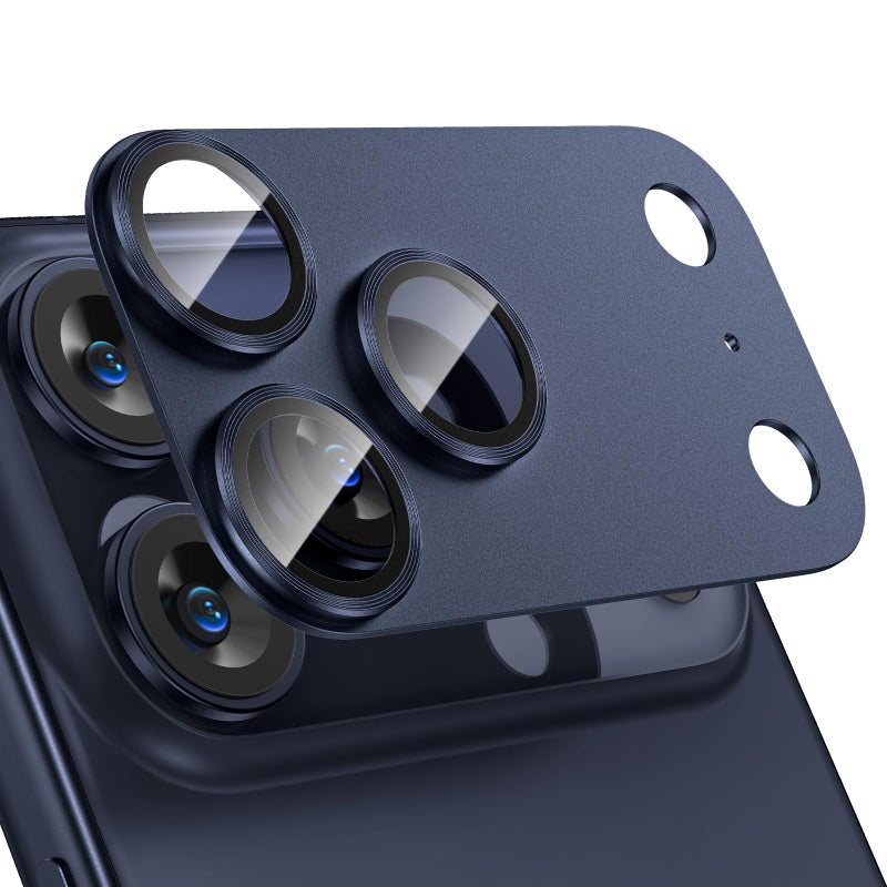 Tensea for iPhone 17 Pro Max Camera Lens Protector, Metal Aluminum Alloy Tempered Glass Cover Camera Screen Protector Accessories, Case Friendly - Image 1