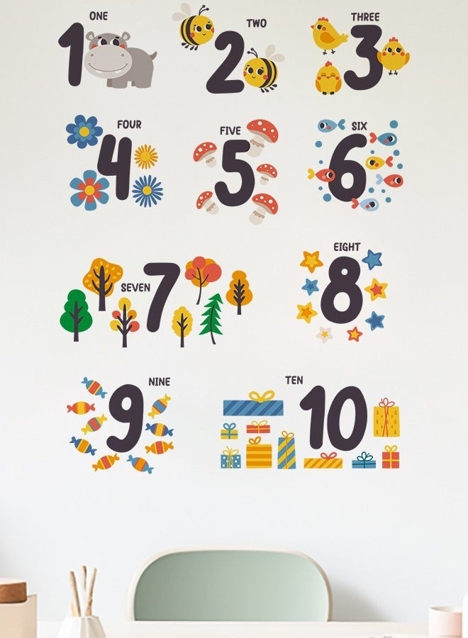 منزل الغابة ملصقات حائط لتزيين غرفة الأطفال بنمط رقمي كرتوني لتجميل غرفة الأطفال - Image 3