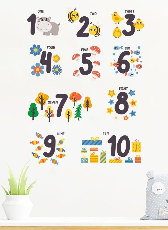 منزل الغابة ملصقات حائط لتزيين غرفة الأطفال بنمط رقمي كرتوني لتجميل غرفة الأطفال - Image 1