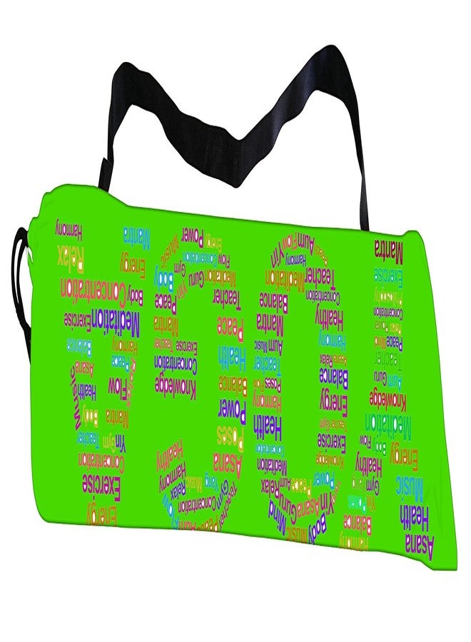 Active Elements Breathable Fabric & Printed Yoga mat Cover/Bag for 3 or 4 mm Standard Size. Yoga Cover Flat : 7 x 26 inch - Image 2