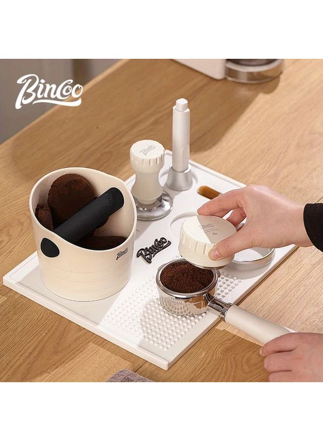 White Multifunctional Coffee Powder Press Pad 51 53 58mm Universal Barista Tool - Image 2