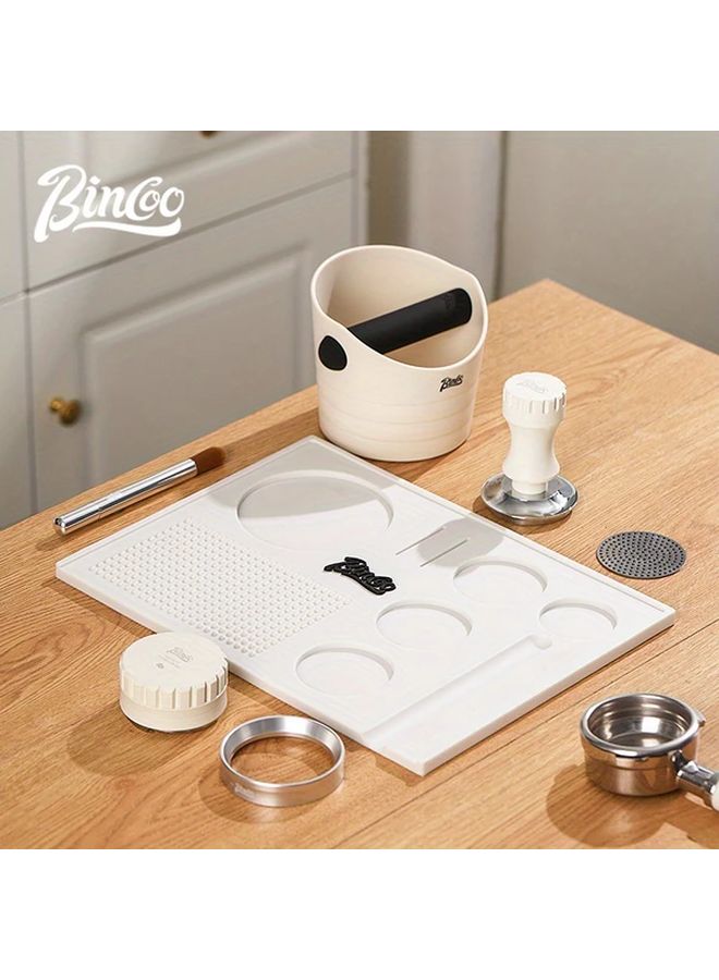 White Multifunctional Coffee Powder Press Pad 51 53 58mm Universal Barista Tool - Image 4