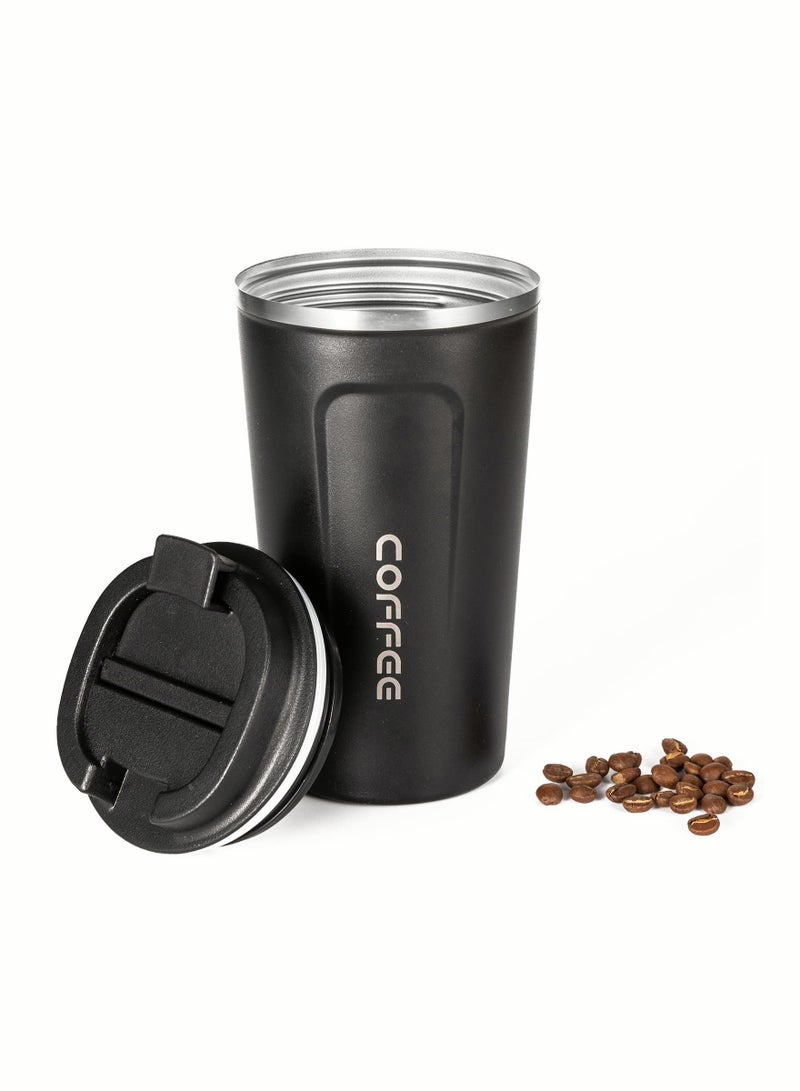 Yuroochii Travel Coffee Mug, 17 oz Insulated Tumbler Coffee Cups with Lids Spill Proof, Leakproof Stainless Steel Double Wall Vacuum Tumblers for Iced / Hot Coffee Gift for Mothers & Fathers Christmas Days - Image 1