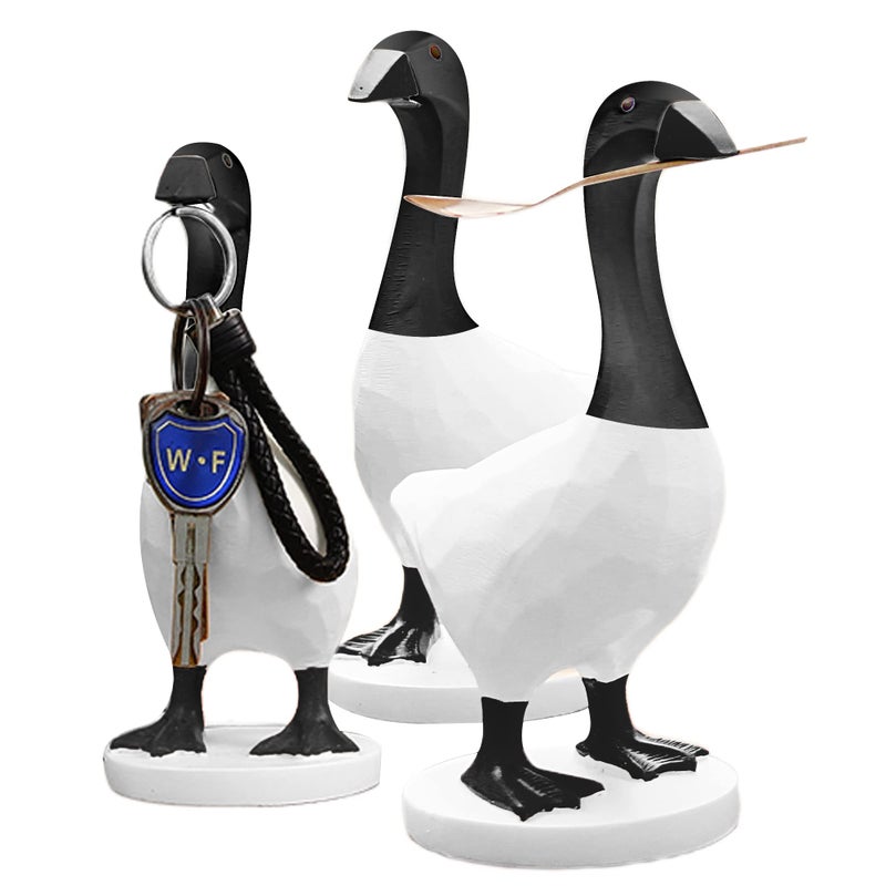 GRAPMKTG Magnetic Goose Key Holder Cute Home Decor Kawaii Room Office Table Desk Decor Aesthetic Funny Bedroom Decor Housewarming Gifts for Women Men1 Pack Canada Goose - Image 1