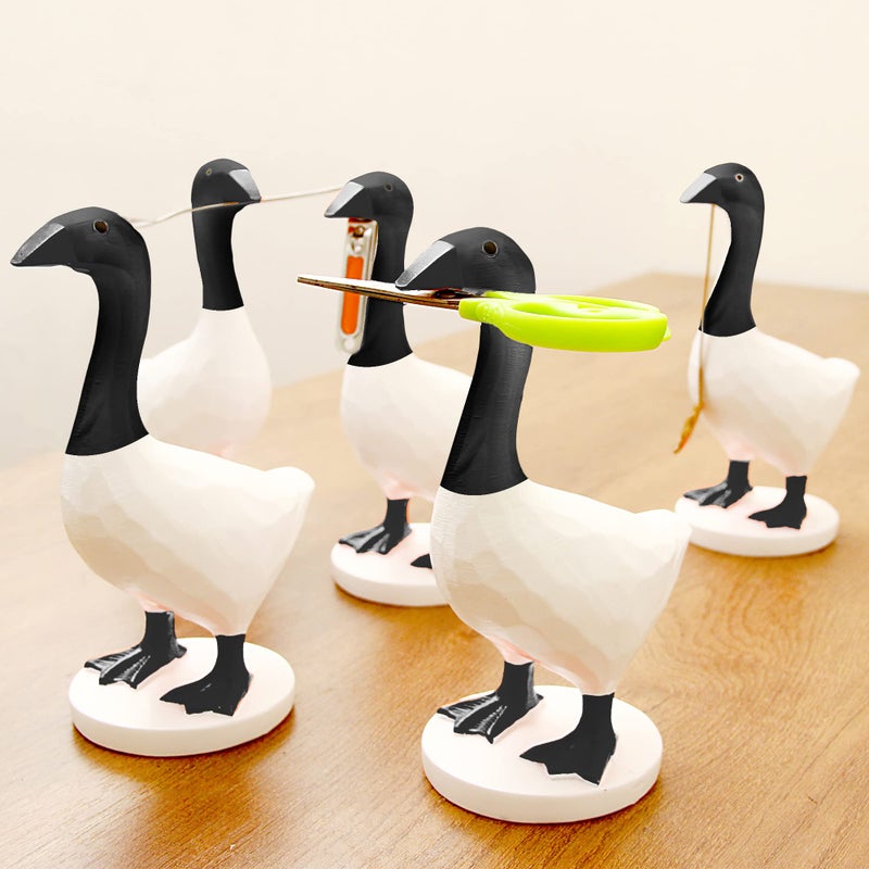 GRAPMKTG Magnetic Goose Key Holder Cute Home Decor Kawaii Room Office Table Desk Decor Aesthetic Funny Bedroom Decor Housewarming Gifts for Women Men1 Pack Canada Goose - Image 2