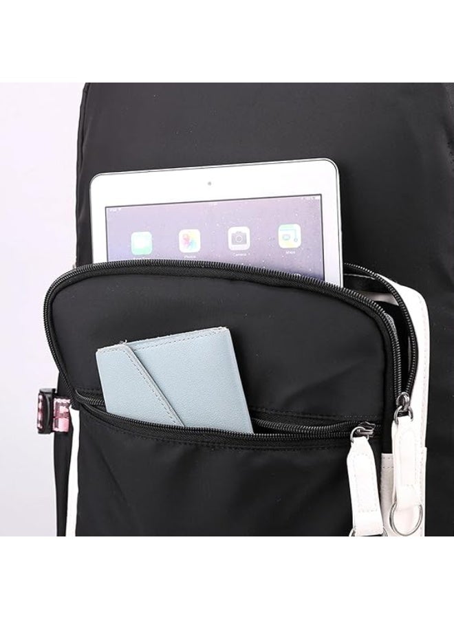 أصدقاء متألقة كاواي كورومي أنيمي حقيبة الظهر مع مساحة تخزين كبيرة جدا أحزمة مريحة، 17 بوصة السفر المشي لمسافات طويلة حقائب النهار حقيبة الظهر - Image 4