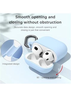 Generic For Apple Airpod 4 / Airpods 4th Generation/Airpod 4th Gen Case Cover with Keychain, Full Protective Silicone Case Accessories, Front LED Visible (Light Pink)  - Image 3