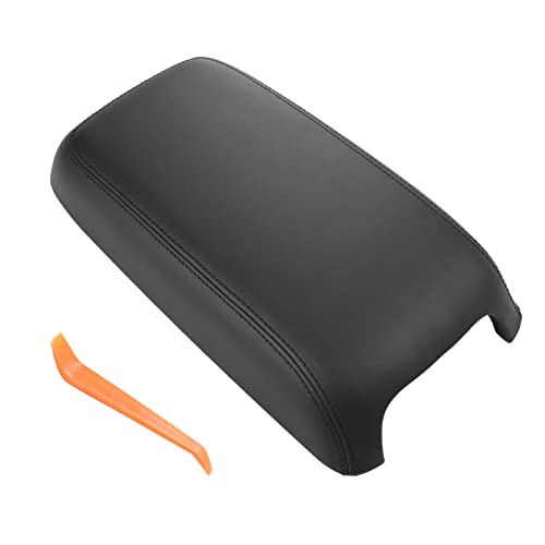 VANJING Center Console Armrest Cover Lid Kit Replacement for 2011-2021 Dodge Charger, Chrysler 300 Replaces OE# 1VT06DX9AH,1VT06DX9AG,1VT06DX9AF,1VT06DX9AE (Black) - Image 1
